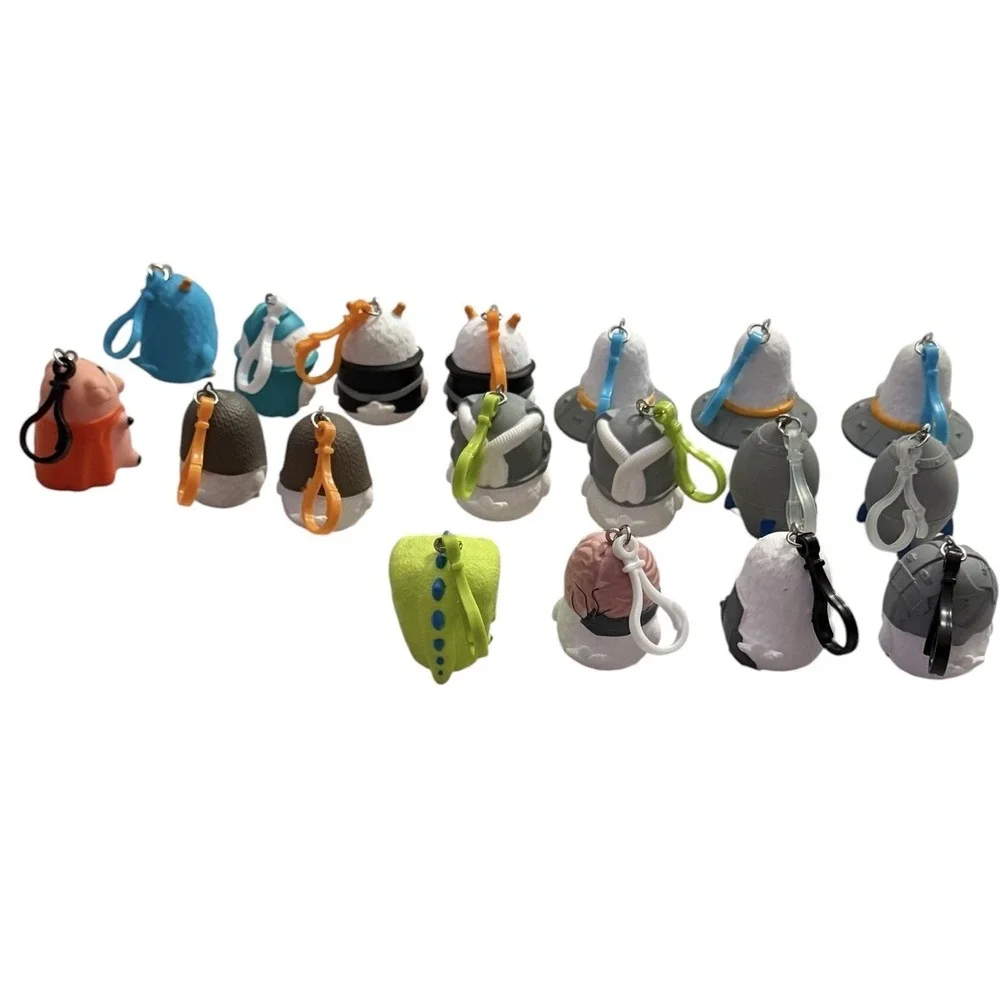 Coop Squad Keychains Mixed Lot Of 18 Bags Backpacks Clips Collectible No Cards
